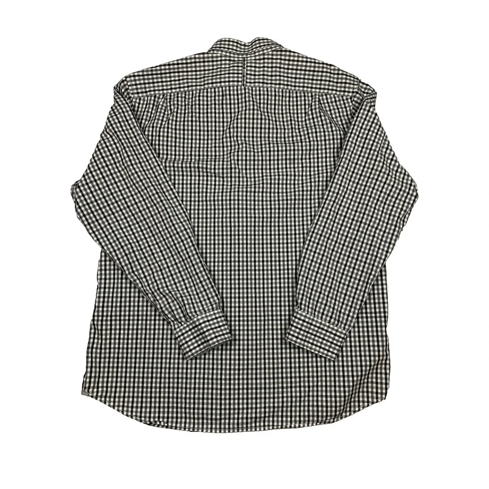 Banana Republic‎ Shirt Mens XL Check Button Up Long Sleeve Cotton